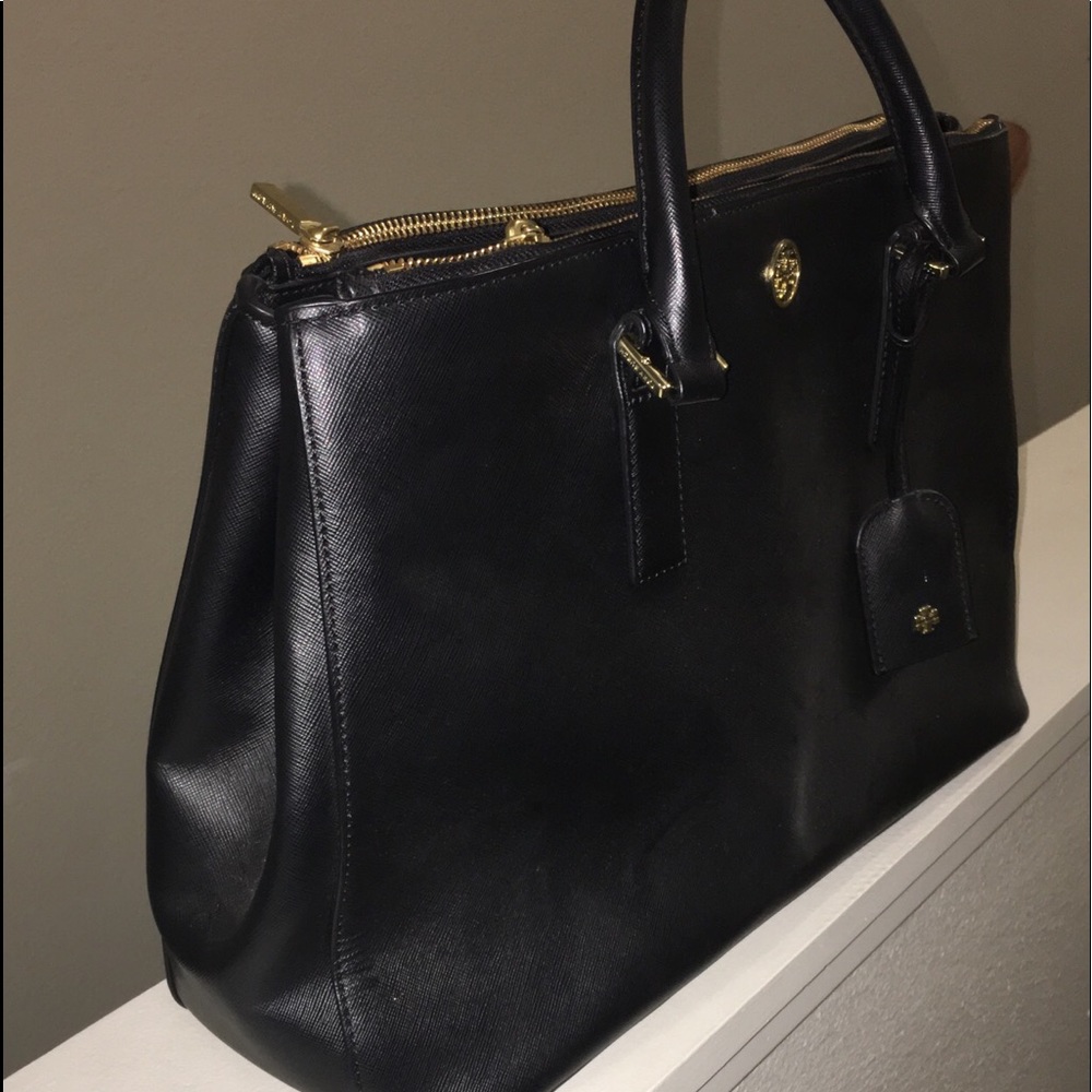 Tory Burch Robinson double zip tote